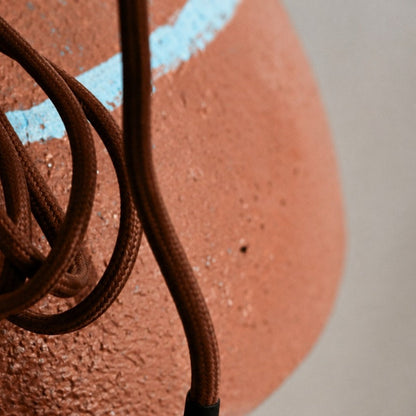 Hand-Painted Terracotta Resin Pendant Light for Kitchen Islands
