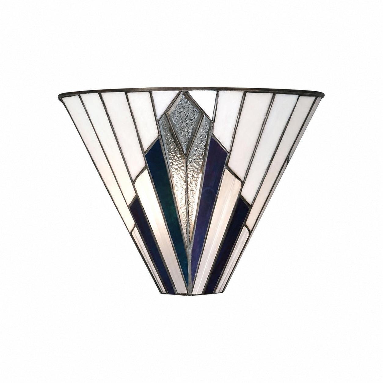 TiffStar Wandleuchte – Vintage-Buntglas für Flur und Schlafzimmer