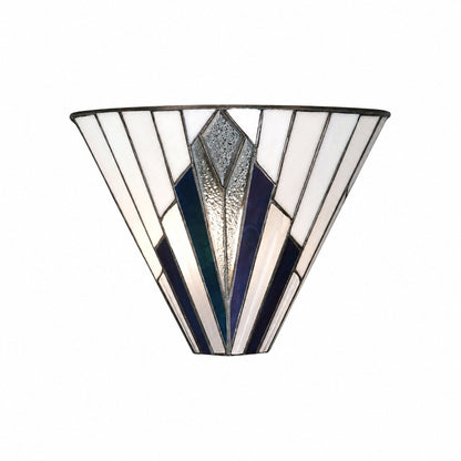 TiffStar Wandleuchte – Vintage-Buntglas für Flur und Schlafzimmer