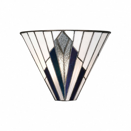 TiffStar Wandleuchte – Vintage-Buntglas für Flur und Schlafzimmer