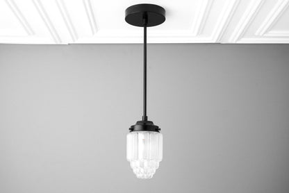 Tierlux Glass Pendant Light - Art Deco Globe Design