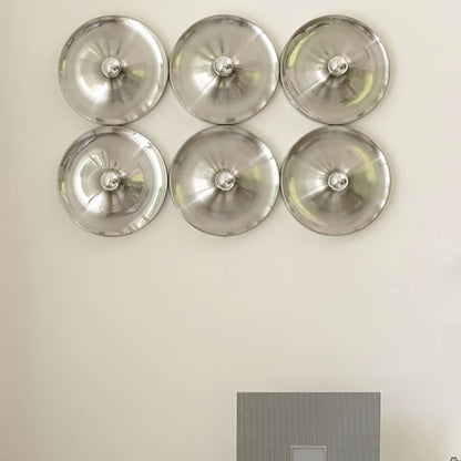 Mid Century Space Age Scheiben Wandleuchte