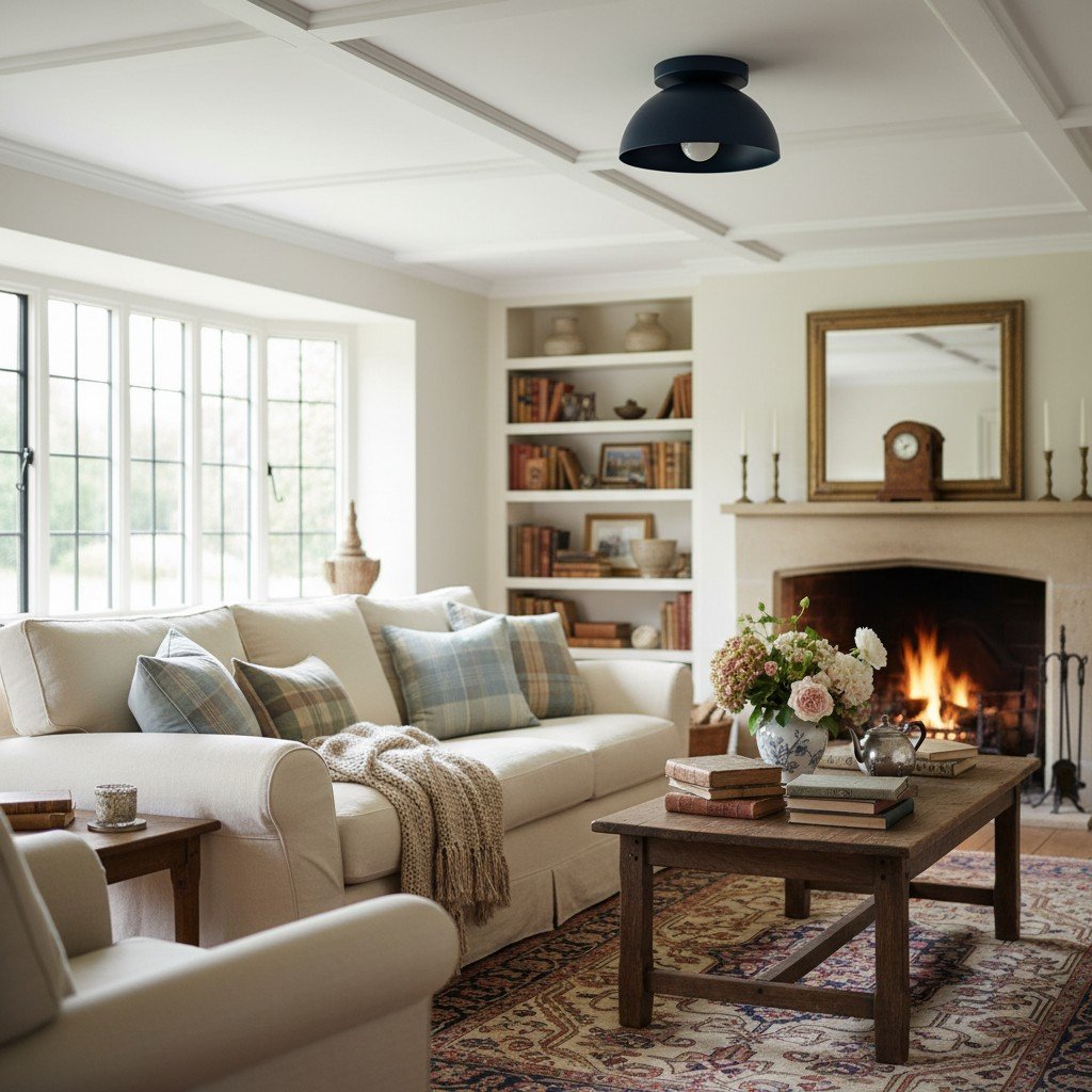 Metio Dome Minimalist Ceiling Light Modern Design for Bedrooms & Hallways