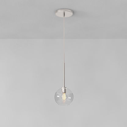 Selvion Sculptural Globe Pendant Light - Modern Glass Pendant Lamp - Sleek Design