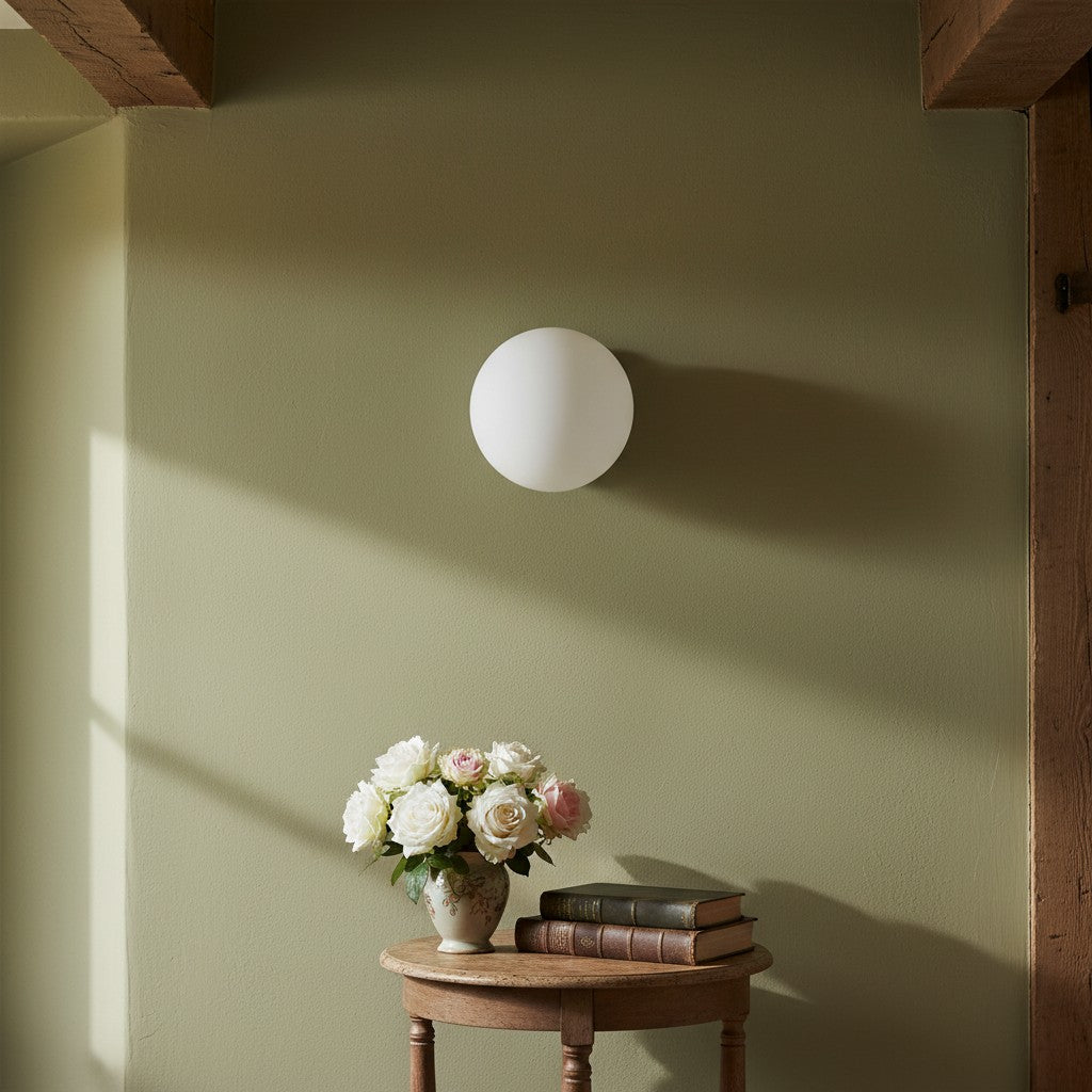 Glorica Glass Globe Wall Sconce - Multi-Color Modern Minimalist Light