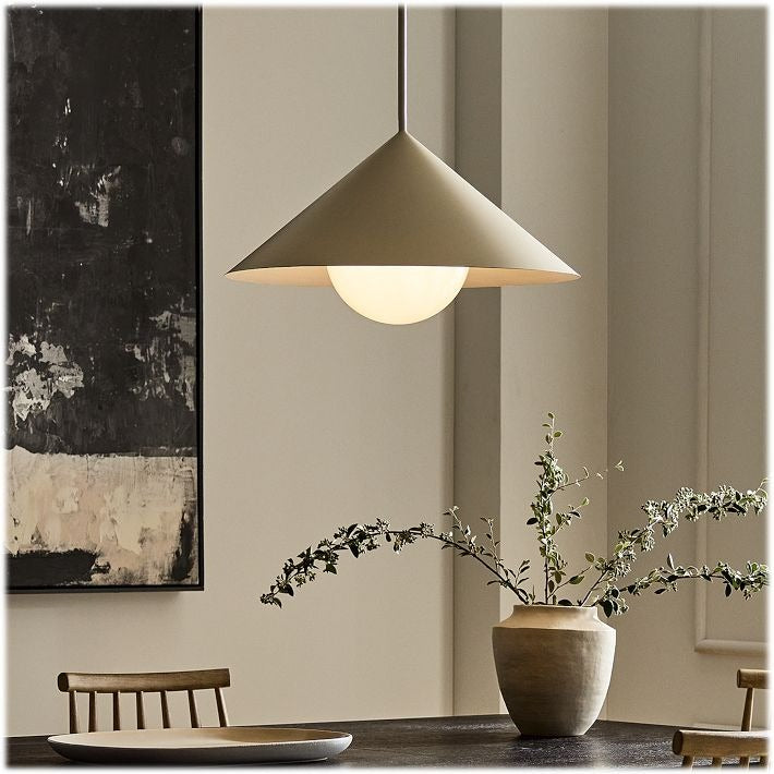 Brivana Adjustable Pendant – Mid-Century Cone Light for Kitchen & Dining