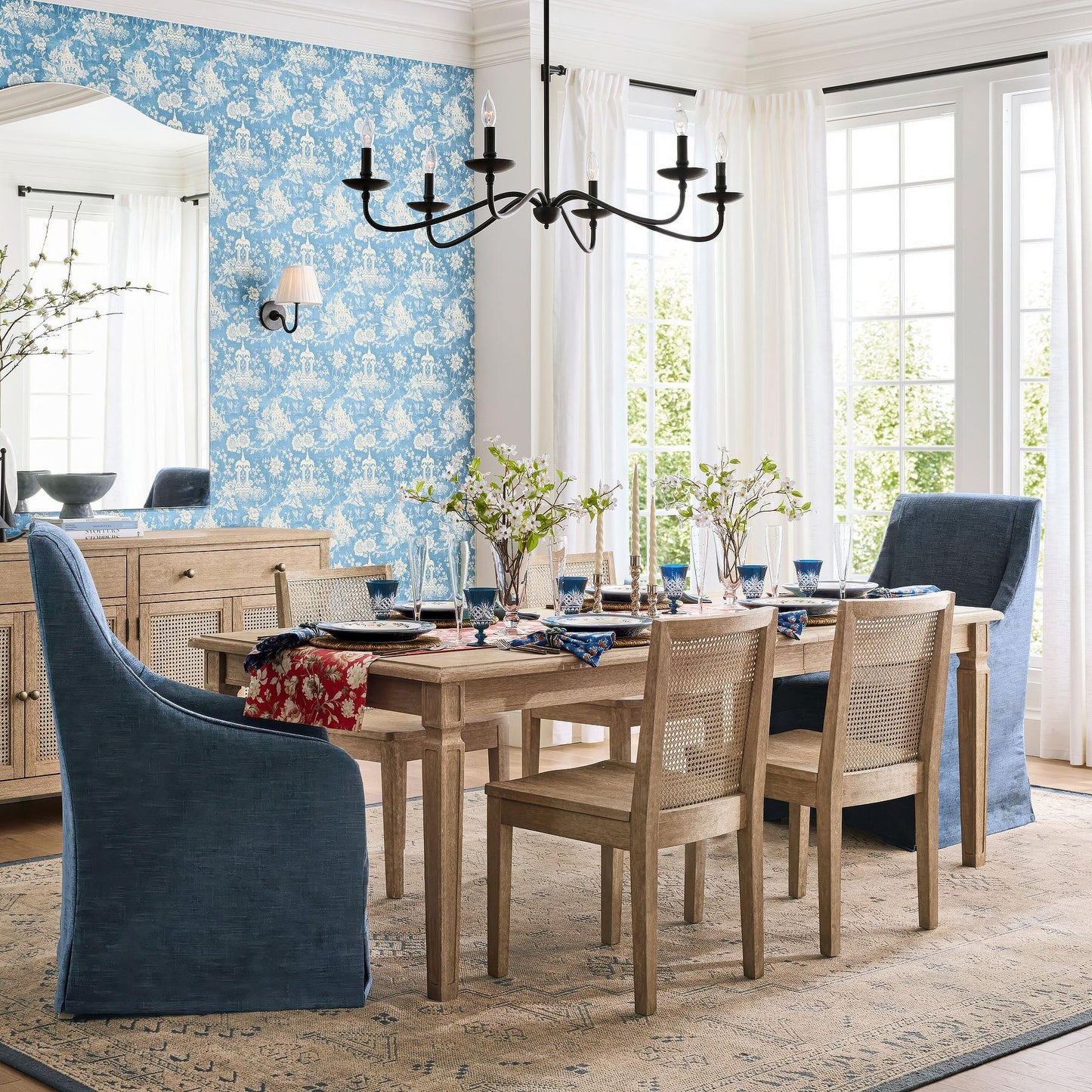 Rustic Iron Candle Chandelier for Dining Rooms and Living Spaces