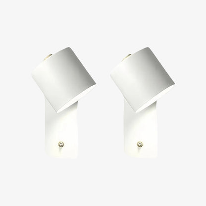 Volyne Adjustable Swivel Cylinder Wall Sconce - Minimalist Metal Wall Lamp for Bedroom and Reading Area