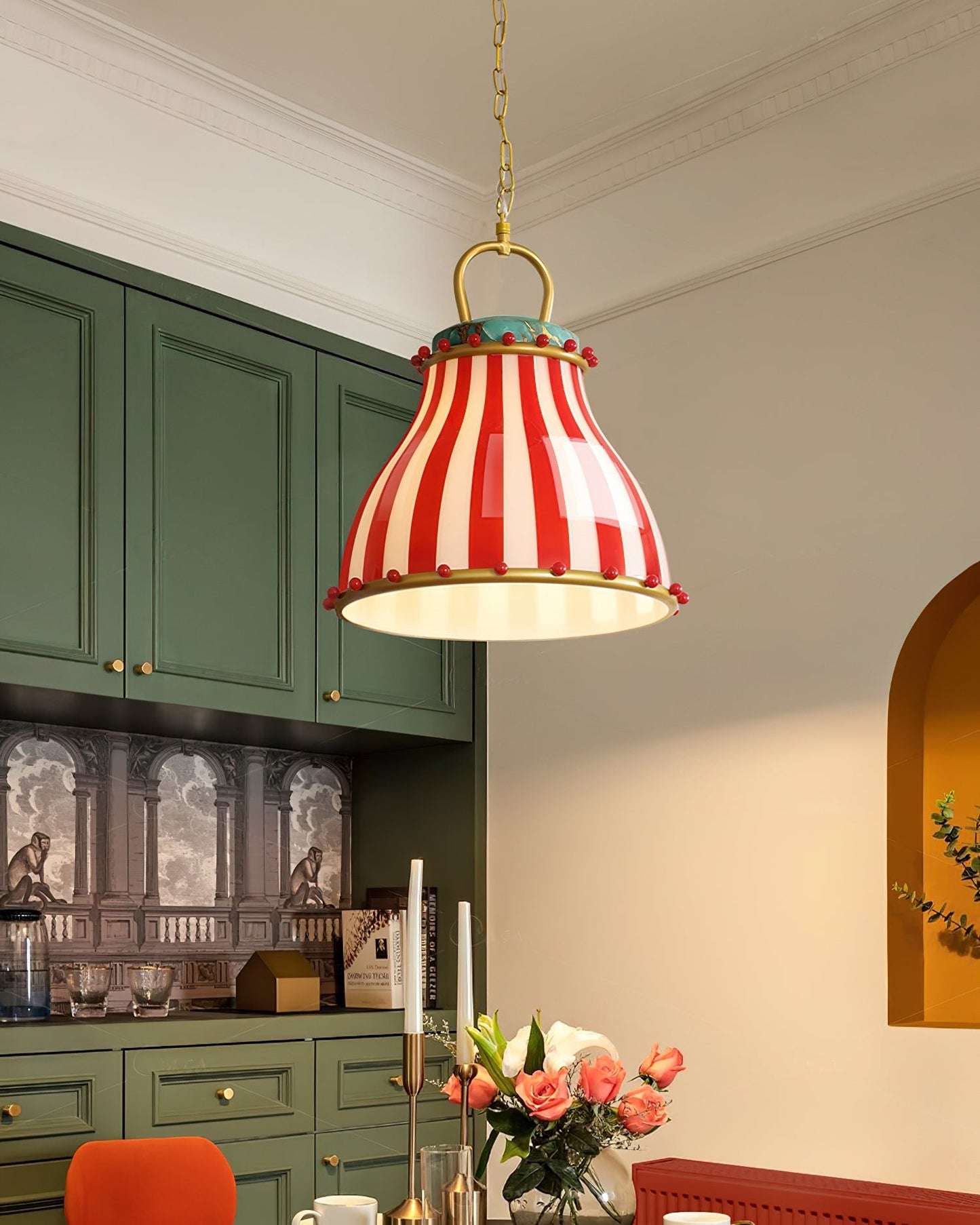 Dekoration Retro Glas Zirkus Pendelleuchte