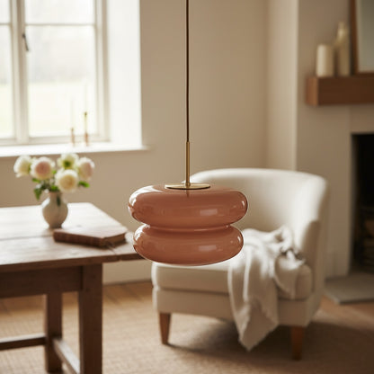 Spherical Opal Glass Pendant Lamp Modern Style for Dining & Living Rooms