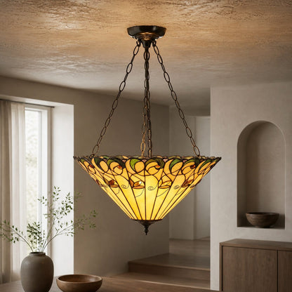TF Jamelia Light - Decorative Art Glass - Flush Mount Timeless Style for Hallway