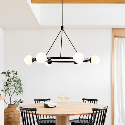 Brelia Round Light Chandelier - Modern Globe Chandelier in Stylish Design