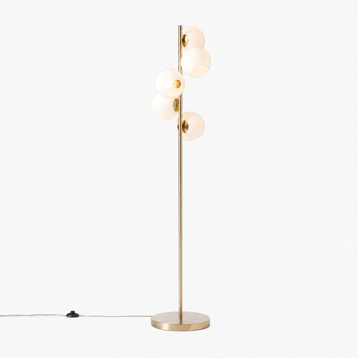 Brina Glass Multi-Light Stehleuchte – Moderne Stehleuchte mit Eleganz