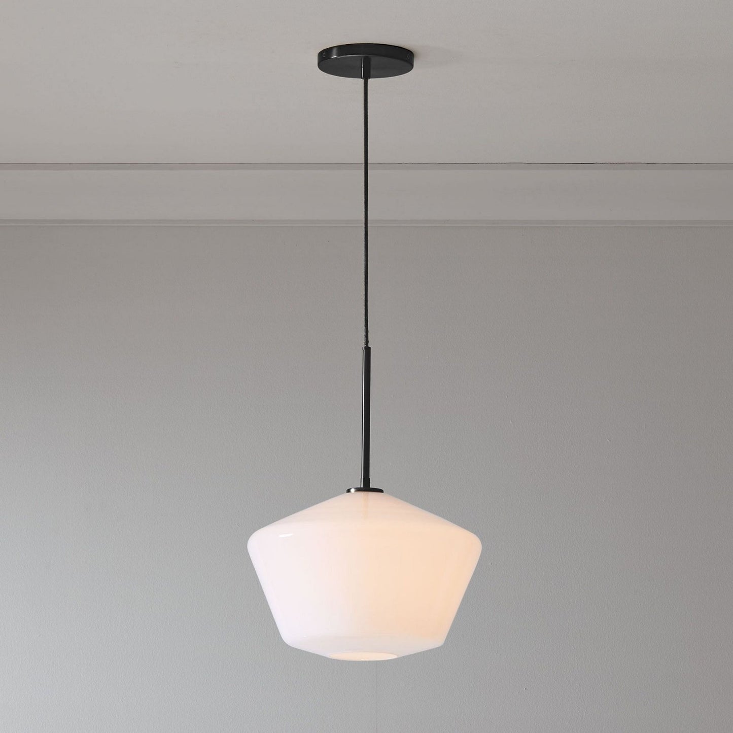 Merin Transparent Glass Sculpture Geometric Chandelier