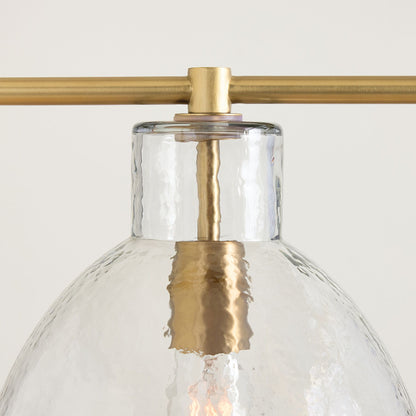 Glavira Recycled Glass Linear Chandelier - Elegant Modern Lighting