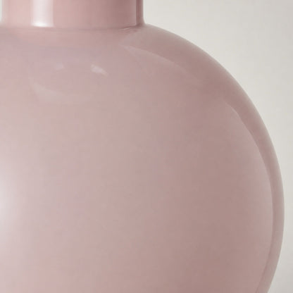 Savara Minimalistische Tischleuchte – Klare Glasform mit Stoffschirm für Schlafzimmer