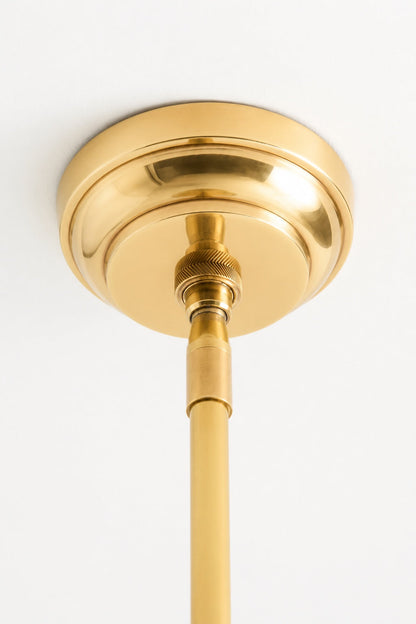 Auriglow Kleeblatt Cutout Pendelleuchte – Moderne Emaille-Messing Hängelampe für Esszimmer, Küche oder Flur