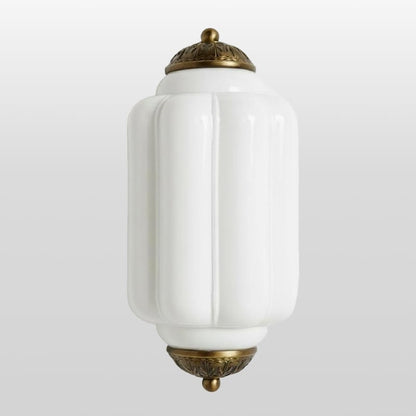 Eloise Brass Wall Sconce – Elegant Milk Glass Vintage Lighting