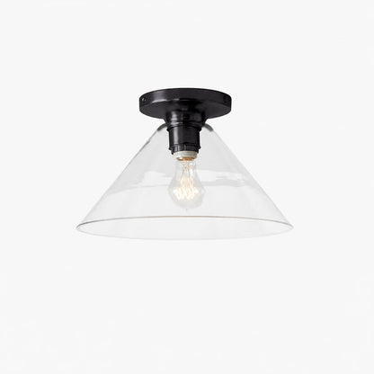 Conica Cone Flush Mount – Glas-Deckenleuchte für moderne Räume