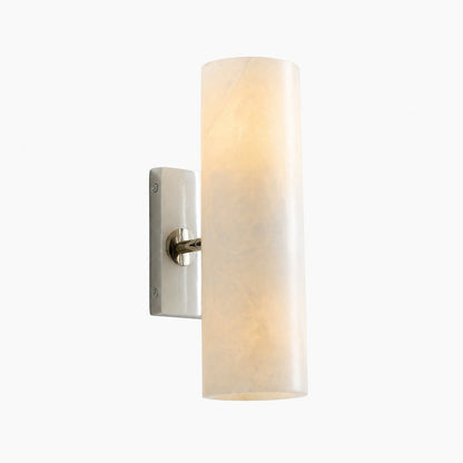 Wolvina Wandleuchte aus natürlichem Marmor mit glatten Metalldetails
