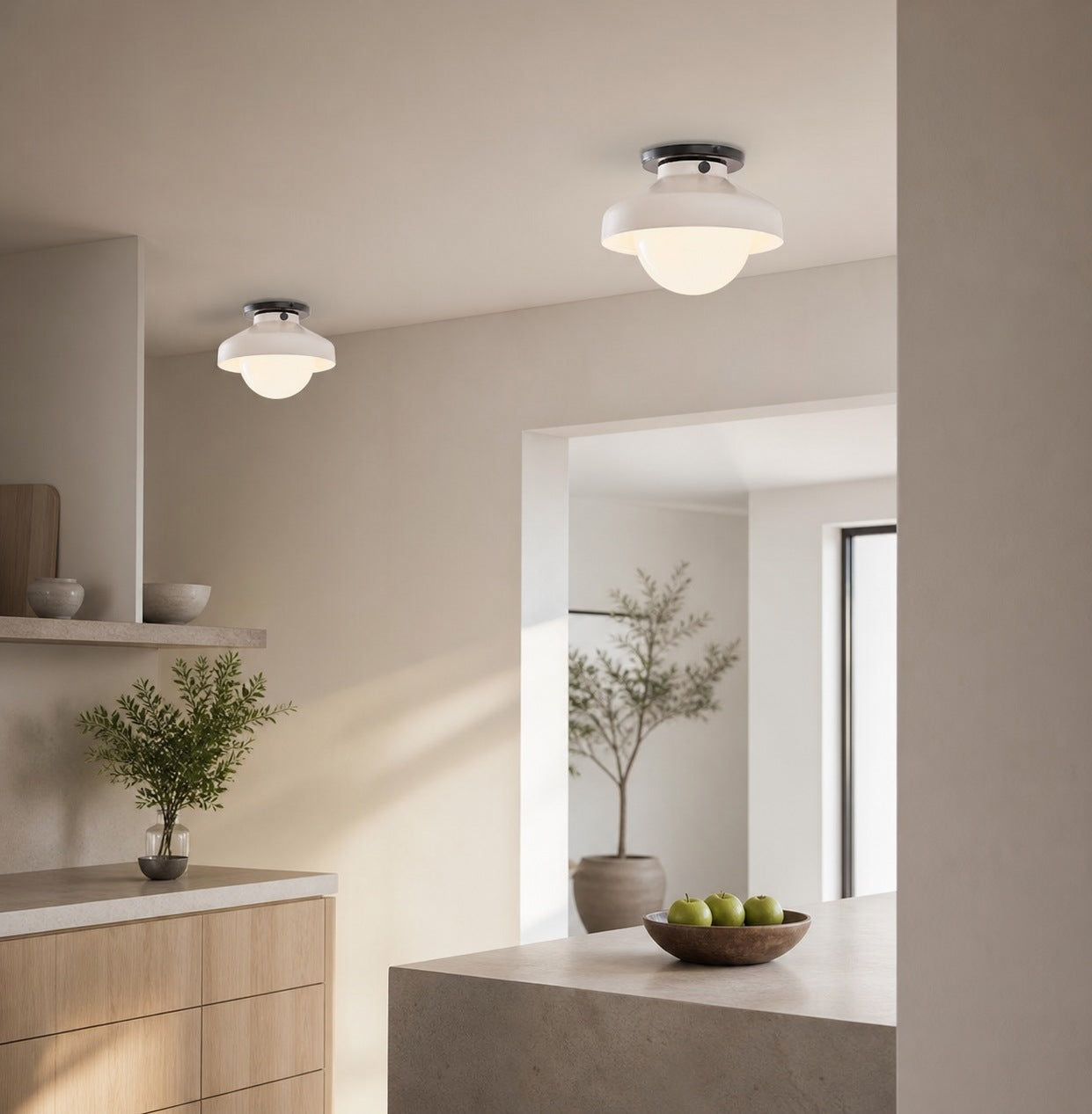 Hanton Moderne Deckenleuchte zur bündigen Montage – Minimalistische Metallleuchte für Zuhause