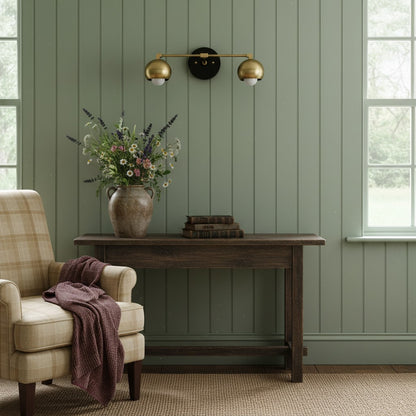 Metio Kuppel-Dekoratives Schminklicht – Klassische Badezimmer-Wandlampe mit Kugelschirm