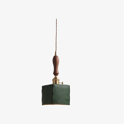 Modern Minimalist Leather Shade Pendant Light