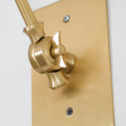 Magari Mid Century Wandleuchte Messing Schwenkbar