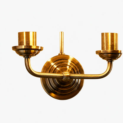 Tela Classic Wall Sconce with Fabric Shade – Elegant Metal Finish Wall Light for Living Room / Bedroom