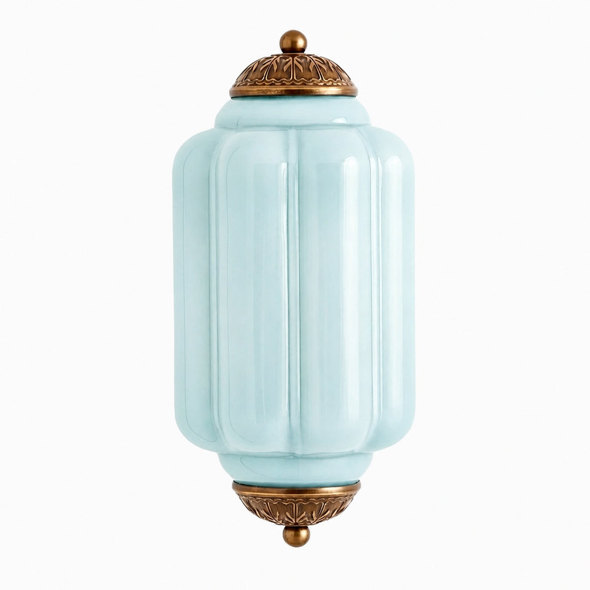 Eloise Messing-Wandleuchte – Elegante Vintage-Beleuchtung aus Milchglas