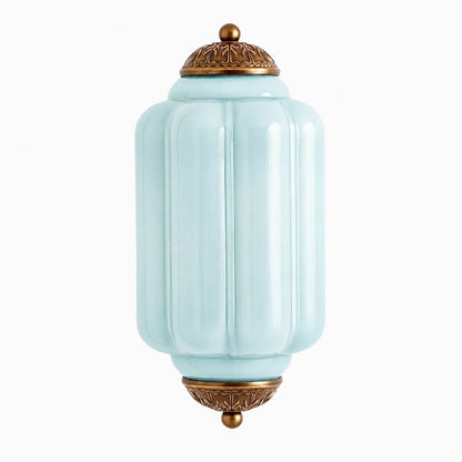 Eloise Messing-Wandleuchte – Elegante Vintage-Beleuchtung aus Milchglas