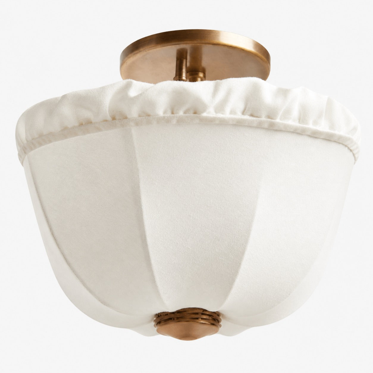 Wickara Ceiling Light Wicker Parasol Shade – Mixed-Material Ceiling Fixture for Living Room or Hallway