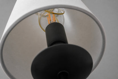 Curva Wandleuchte aus weißem Leinen aus Metall – Klassische Wandleuchte aus Messing für Schlafzimmer