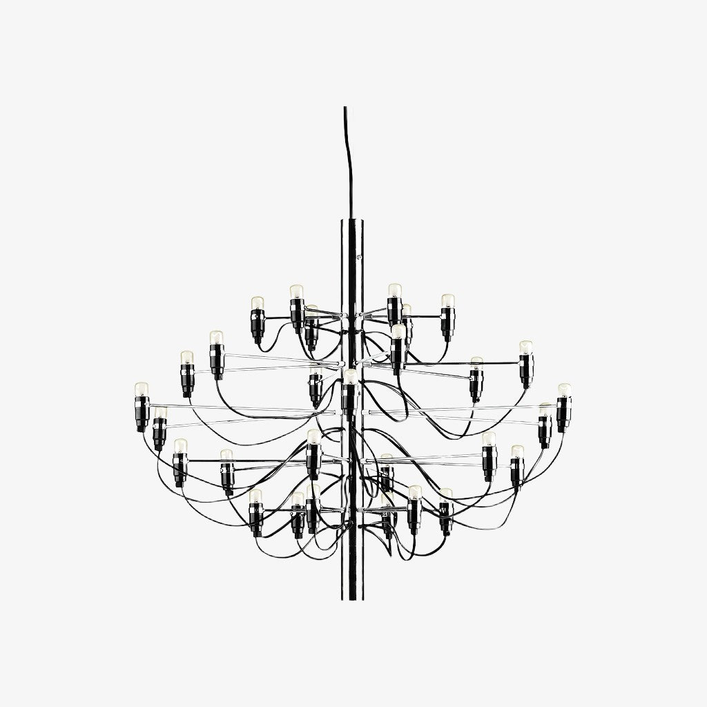 Tendrila Contemporary Multi-Light Chandelier - Industrial-Inspired Design Metal Suspension for Lounges N01