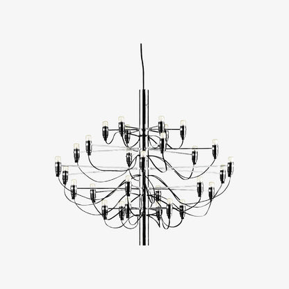 Tendrila Contemporary Multi-Light Chandelier - Industrial-Inspired Design Metal Suspension for Lounges N01
