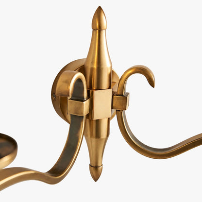 Lunetal Double-Head Wall Sconce – Vintage Metal Glass for Hallway and Bedroom