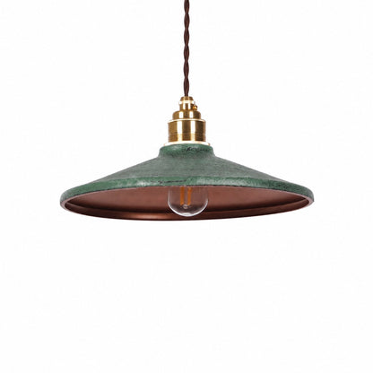 Rustic Saucer Shade Pendant Light
