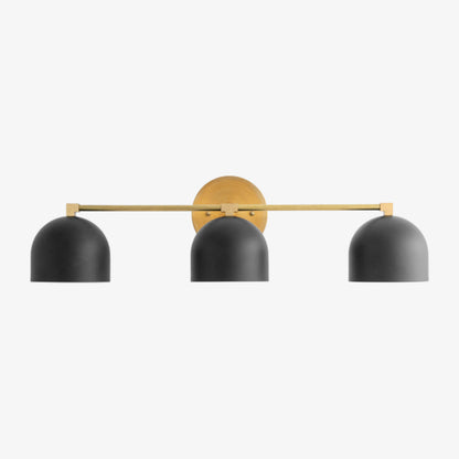 Metio Dome Mid-Century Deep Ball Vanity Lamp - Brass Wall Sconce