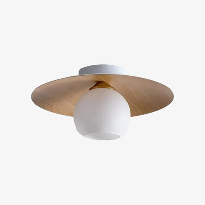 Domebora Vintage Style Dome Light Round Glass Flush Mount Lighting for Kitchen and Dining N05
