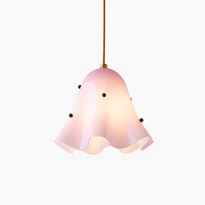 Bellina Artistic Glass Pendant Light - Modern Bloom Inspired Hanging Ceiling Lamp