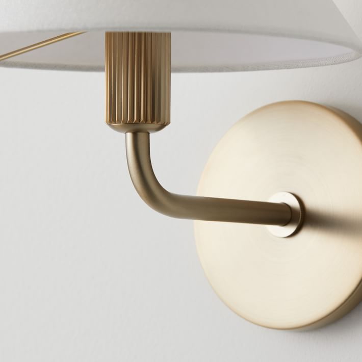 Diora Contemporary Wall Lamp with Soft Shade - Versatile Wall Sconce for Bedroom or Lounge