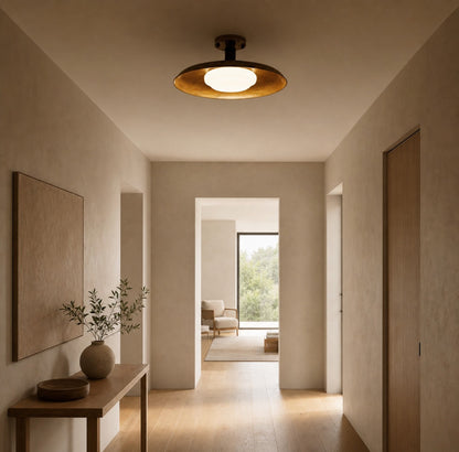Pot-Lid Style Flat-Panel Ceiling Light