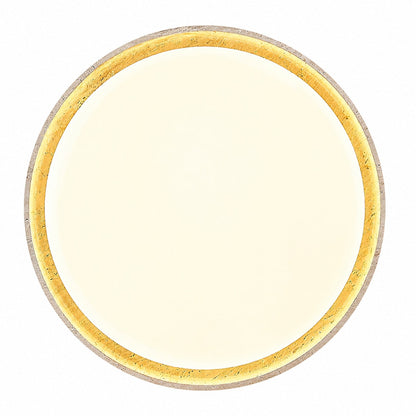 Ultra-thin Round Travertine Ceiling Lamp