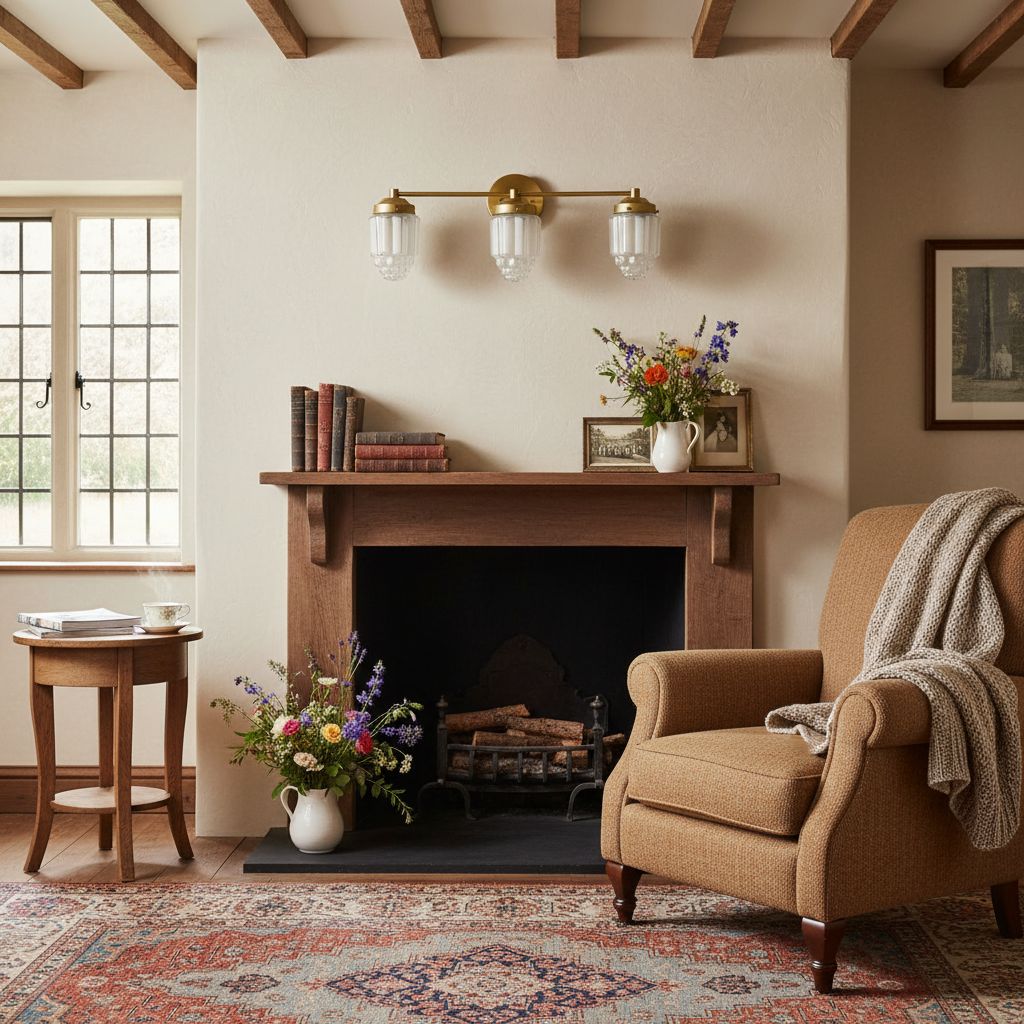 Tierlux Glass Vanity Light - Art Deco Bathroom Fixture with Skyscraper Shades