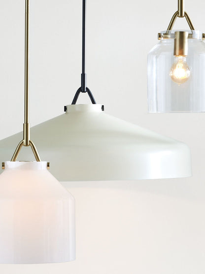 Skandinavisch Metallstange Glockenform Pendelleuchte