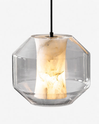 Glass Alabaster Pendant Lamp