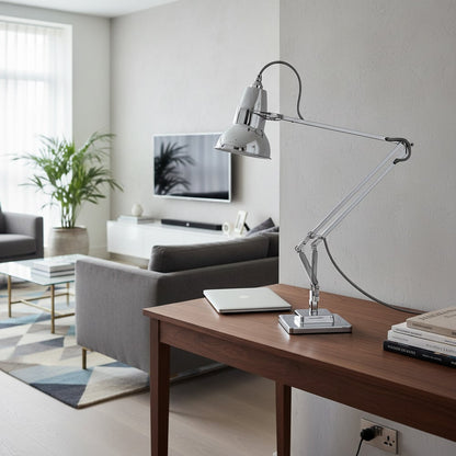 Classic Multicolor Desk Lamp - Adjustable Spring-Arm for Study Room