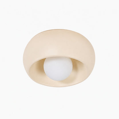 Aurelox Round Flush Mount Ceiling Light Clean Geometric Fixture - Contemporary Indoor Lighting