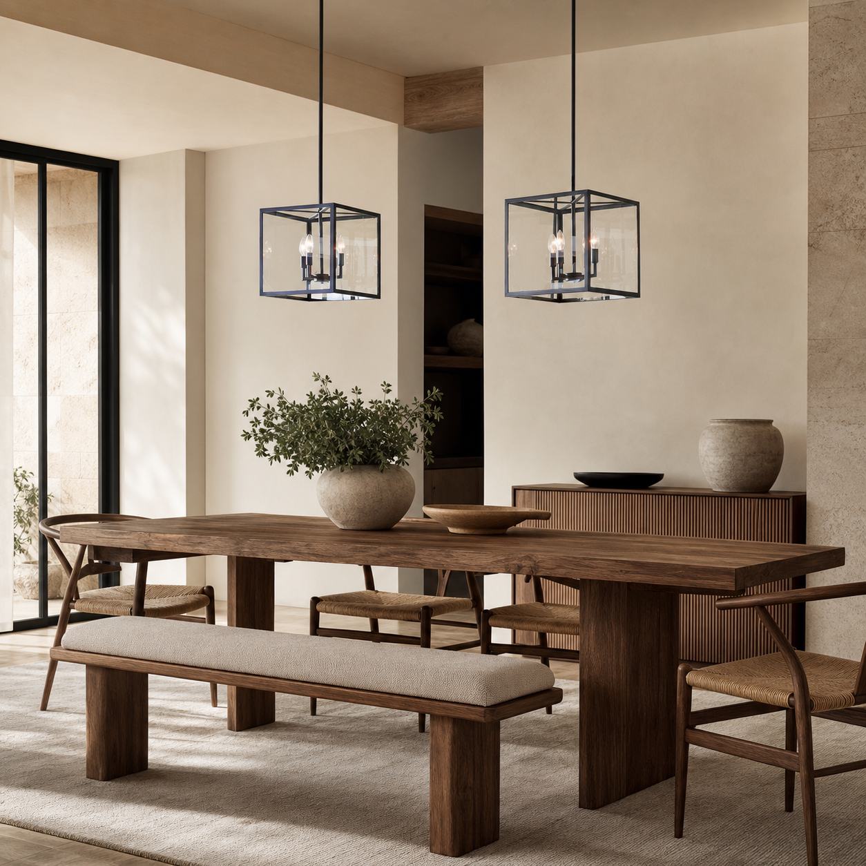 Ferrix Industrielle Pendelleuchte für den Außenbereich - Robust und elegant für Terrasse und Garten
