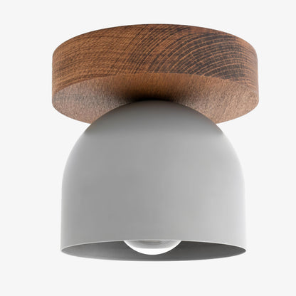 Metio Dome Ceiling Light Minimalist Wood Design for Bedrooms & Hallways